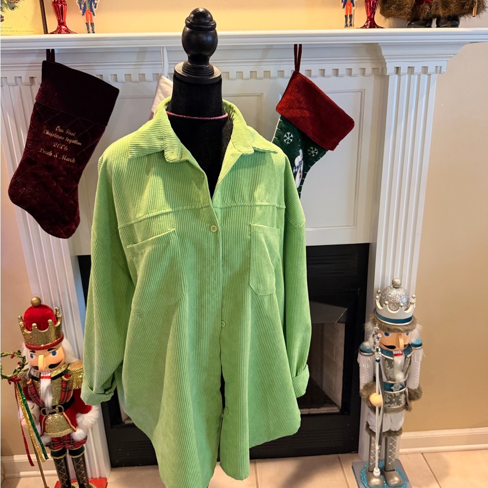 Green Button Down Shirt
